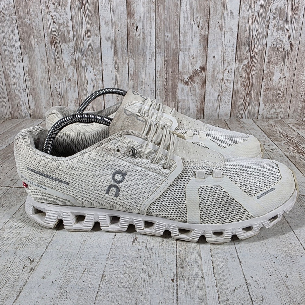 On Running Cloud Women 11 Undyed-White Sneakers Mesh Speed Lace Shoes 19.99193